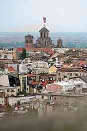 View from the Temple of Saint Sava church of St. Mark