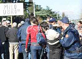 Street protest in Podgorica
