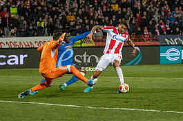 Fudbal: 1/8 finala Lige Evrope, Crvena zvezda - Glazgov Rendžers