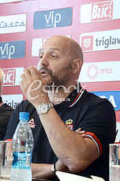 Aleksandar Djordjevic selector and coach of basketball team of Serbia at a press conference at the Basketball Federation of Serbia, Belgrade