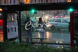 Bad weather,rain and thunders in Belgrade
