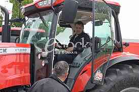 Agricultural machinery at fair