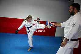 Training Kyokushin karate