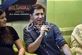 Press conference for the cartoon Hotel Transylvania third part