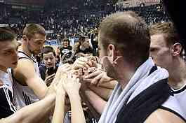 Partizan-Paok, (78:82), basketball game, FIBA league.