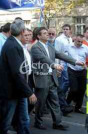 Protest against membership of the European Union.