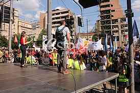 Protest ispred Vlade RS