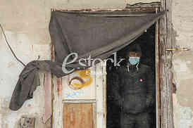 Migrants in Belgrade during winter