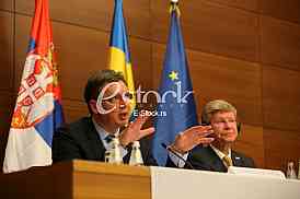 Press conference of Serbian Prime Minister Aleksandar Vucic