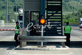 Toll plaza, new system for charging penalties for speeding limitation