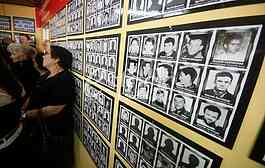 the opening of a memorial room Kosmet victims