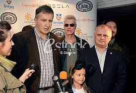 Press conference before the children's play at the National Theatre, 