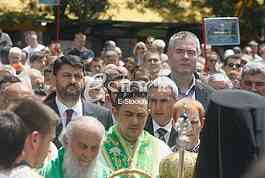 Ortodox church procession Belgrade Spasovdan