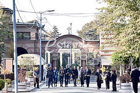 The funeral of actress Milena Dravic