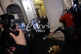 Protest ispred Skupstine Srbije