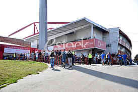 Selling tickets on stadium Marakana for the Champions League