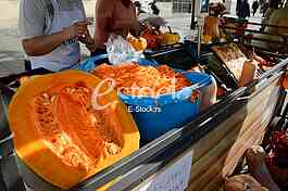 competition for the heaviest pumpkin, and for the most beautiful piece of pumpkin, market Zemun