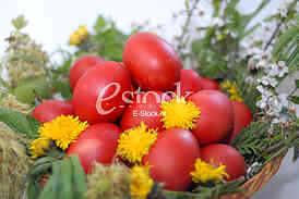 Dyeing of Easter egg