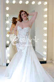 Salon wedding dress  White Fashion