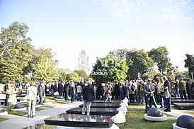The funeral of actress Milena Dravic