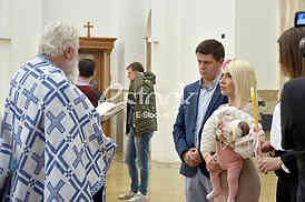 TV  Happy host Jovana Jeremic is baptizing her daughter Lea
