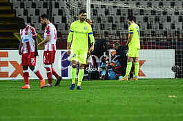 Seku Sanogo i Milos Degenek Crvena zvezda vs Gent
