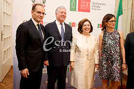 The reception at the Embassy of Italy