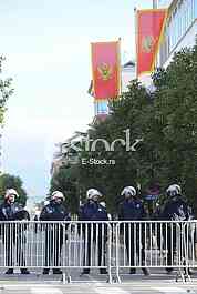 Street protest in Podgorica