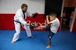 Training Kyokushin karate