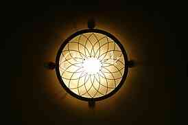 ceiling a chandelier