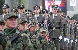 Parade of Serbia army