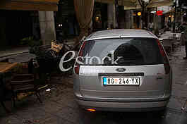 car accident in Knez Mihailova Street