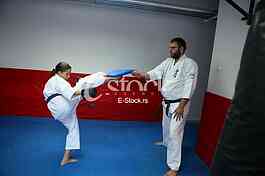 Training Kyokushin karate