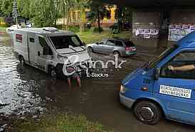 Flooding after rains in Novi Sad