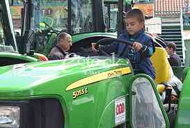 Agricultural machinery at fair