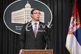 Prime Minister Aleksandar Vucic said today that he was sorry that Croatian officials will not review the facts and look truth in the eye and said that as of today, members of the government of Serbia to refrain from any kind of reaction to the statem