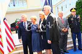 The traditional reception at the residence of the US ambassador