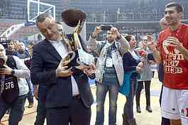 The final basketball game Korac Cup in Nis.