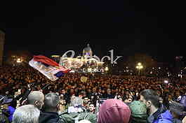 Protest ispred skupstine grada