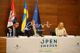 Press conference of Serbian Prime Minister Aleksandar Vucic