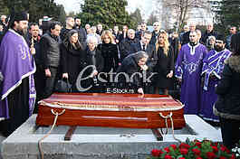 The burial of Desimir Dacic