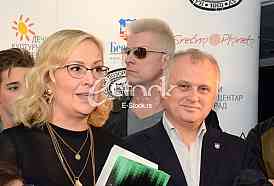 Press conference before the children's play at the National Theatre, 