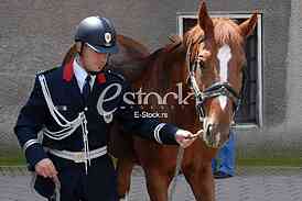 Mounted police patrol