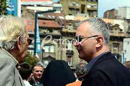 Meeting of the Democratic Party of Serbia in Hercegovacka street