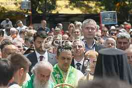 Ortodox church procession Belgrade Spasovdan