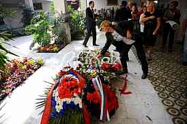Jovanka Broz buried next to her husband Josip Broz Tito