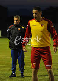 The first training of the national football team led by Ljubisa Tumbakovic