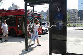 Trolleybus at the Station, Slavija
