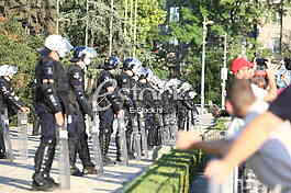 Protest ispred Skupstine Srbije