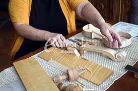 Violin makers, Biljana and Jovan Popovic, Art Workshop Scroll